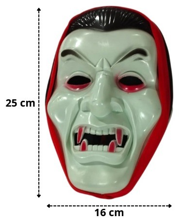 MASCARA VAMPIRO NEON C/CAPUZ